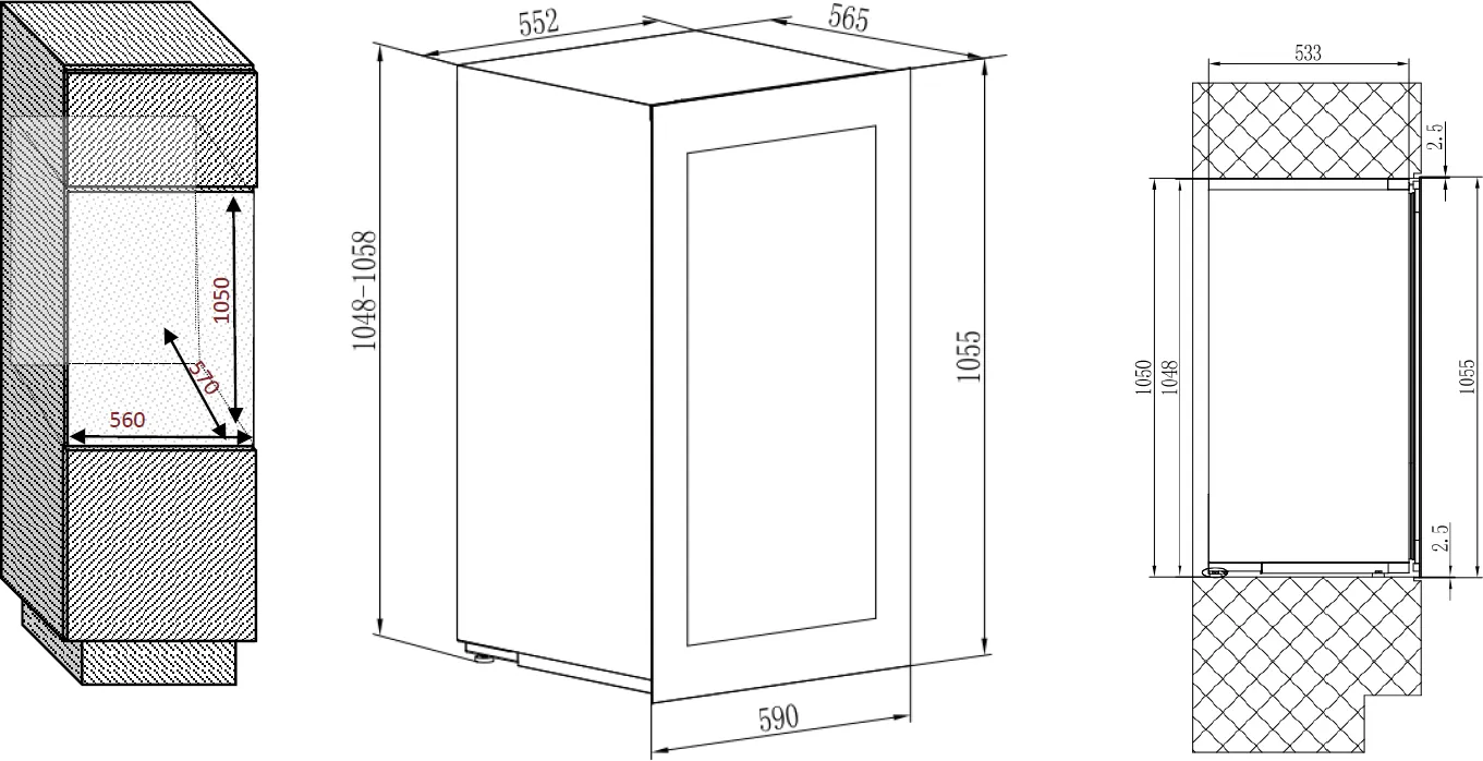 Obrázok VINOTÉKA AVI105PLATINUM