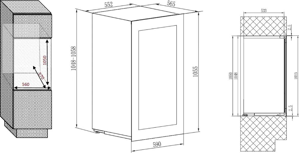 Obrázok VINOTÉKA AVI105PLATINUM