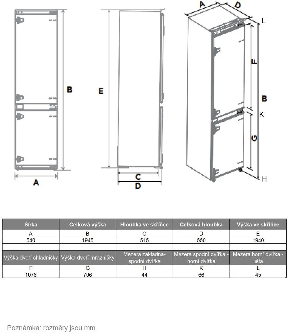 Obrázok CHLADNIČKA DRC9455EN