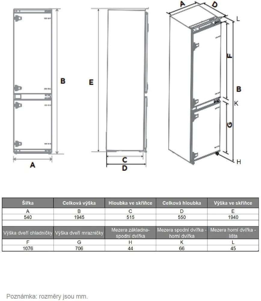 Obrázok CHLADNIČKA DRC9455EN