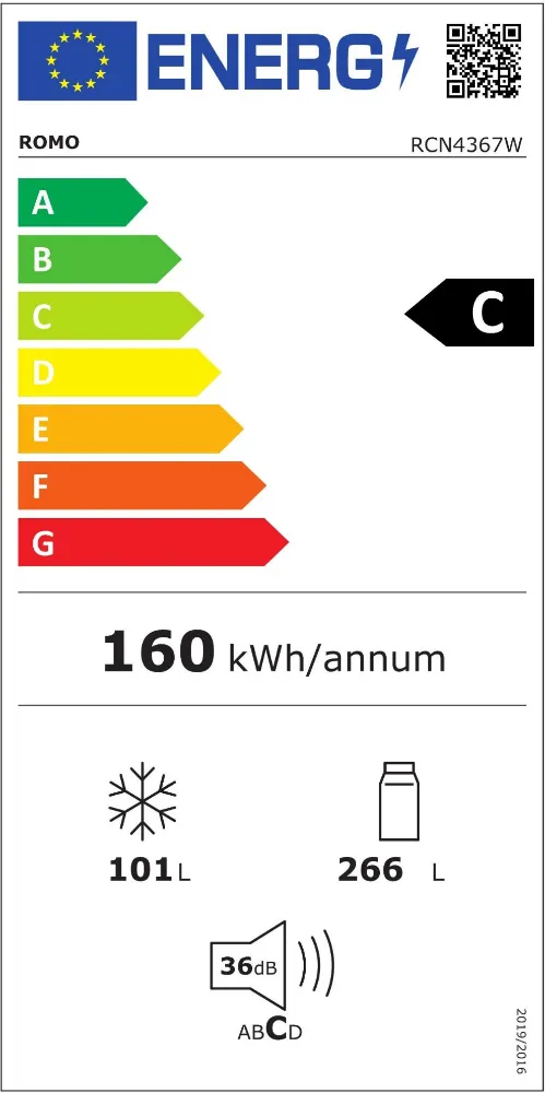 Obrázok CHLADNIČKA RCN4367W