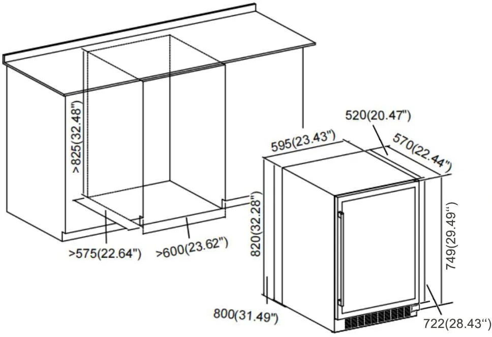 Obrázok VINOTÉKA DUW46DFB