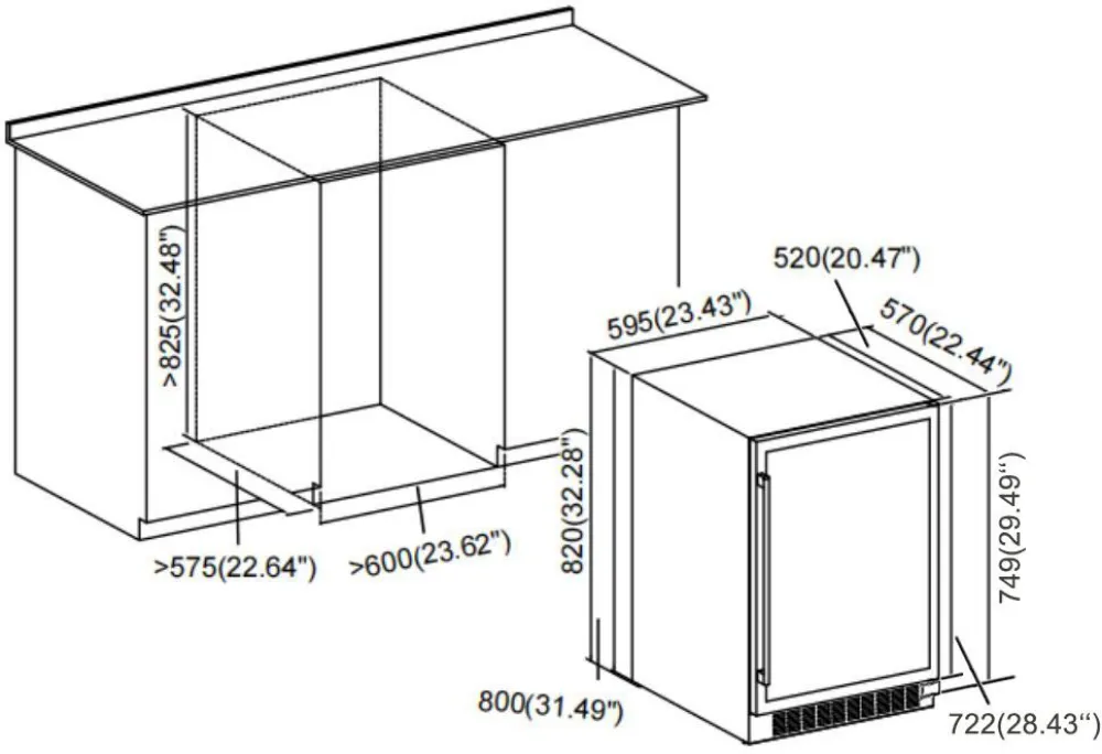 Obrázok VINOTÉKA DUW46DFB