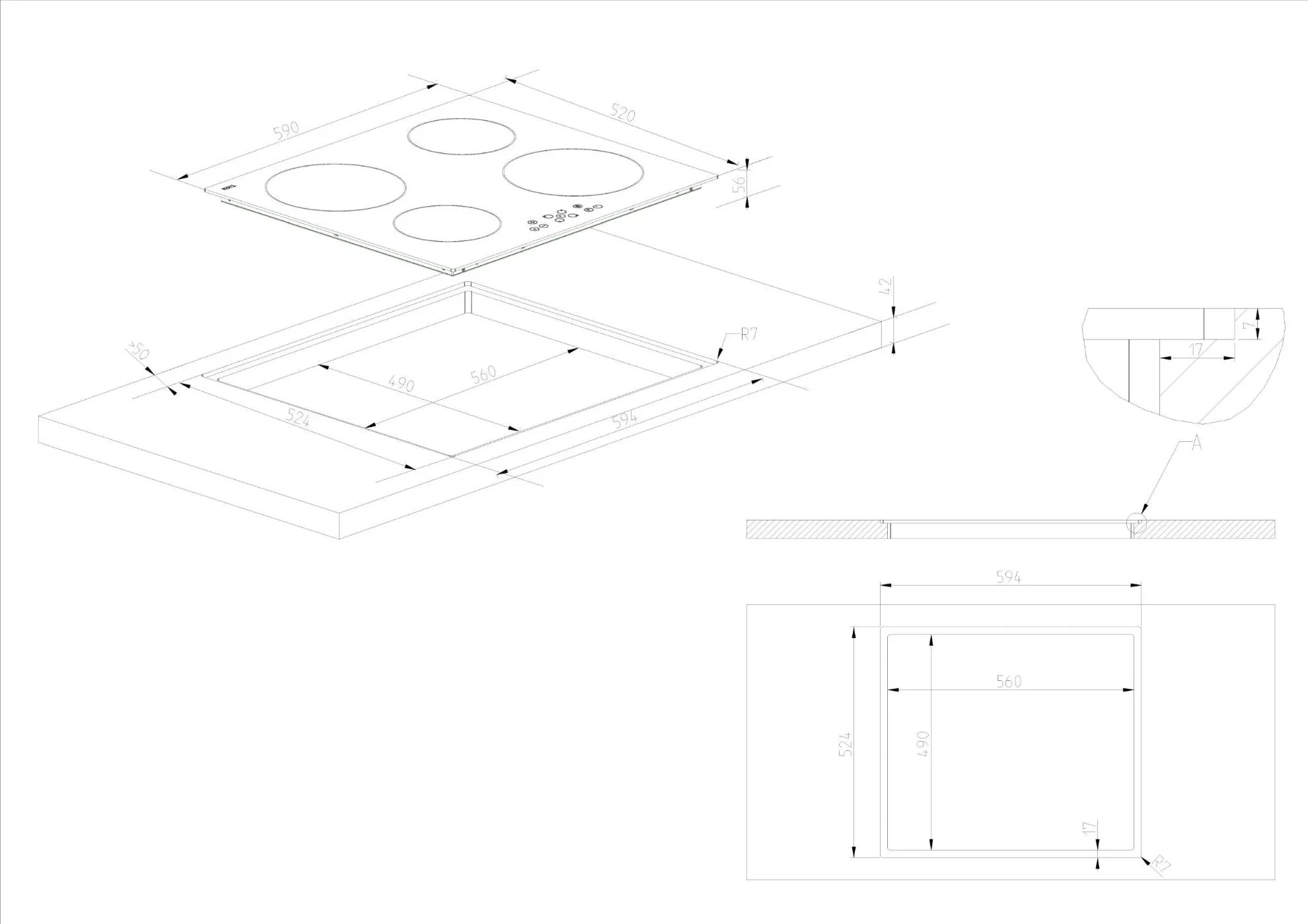 Obrázok DOSKA INDUKČNÁ KPI6011B