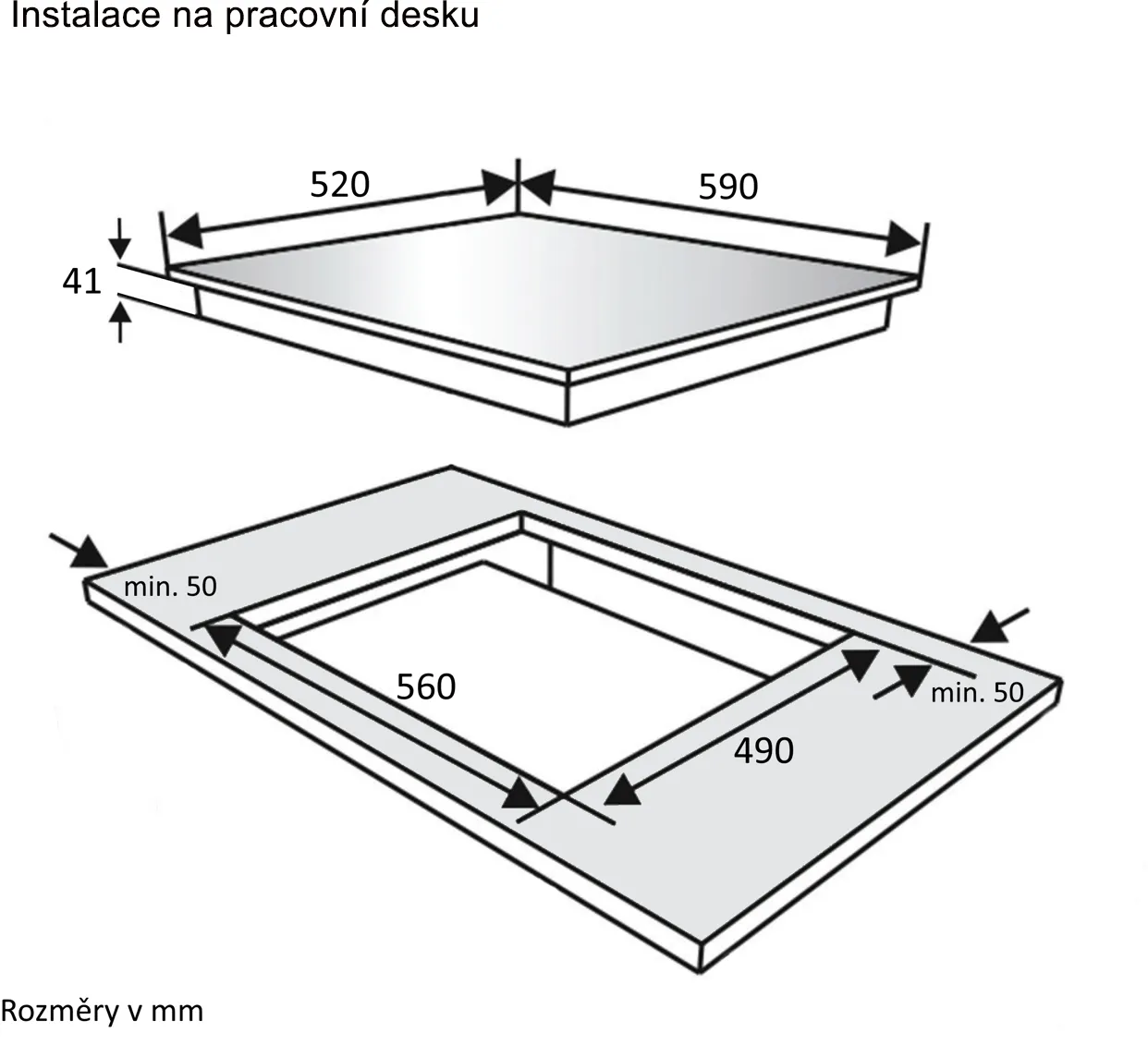 Obrázok DOSKA SKLOKERAMICKÁ KPV6020B
