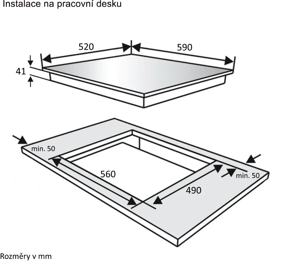 Obrázok DOSKA SKLOKERAMICKÁ KPV6020B