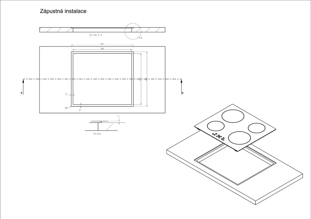 Obrázok DOSKA SKLOKERAMICKÁ KPV6020B