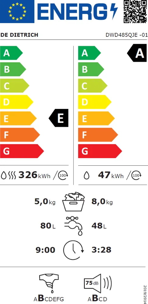 Obrázok PRÁČKA SO SUŠIČKOU VSTAVNÁ DWD485QJE