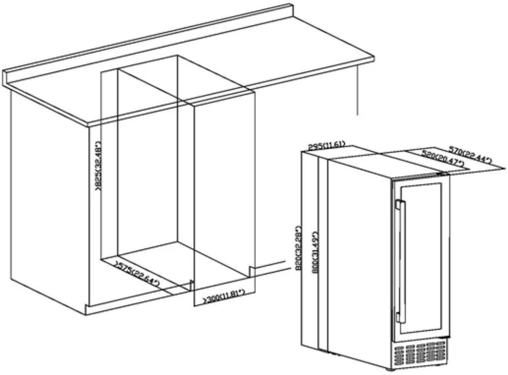 Obrázok VINOTÉKA DUW20FB