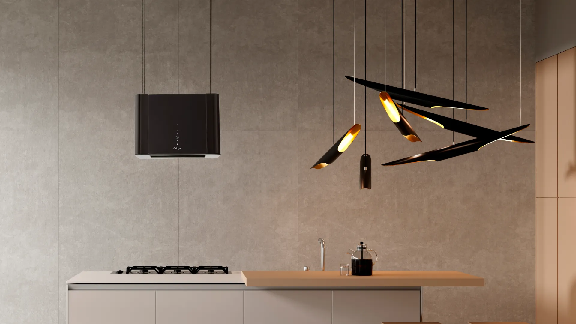 Obrázok Odsávač ostrovčekový KMI4500BLG