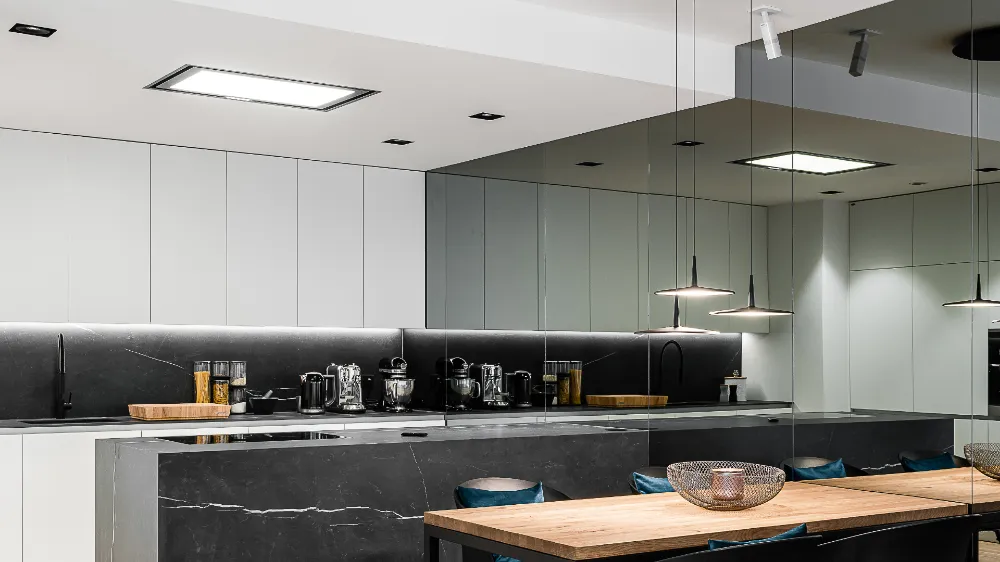 Obrázok Odsávač vstavaný stropný SU Light Inox White (CDS9001IB)