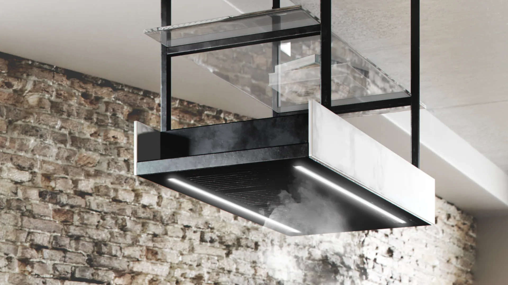 Obrázok Odsávač ostrovčekový MINIMAL 1.120 Black CDW1201C