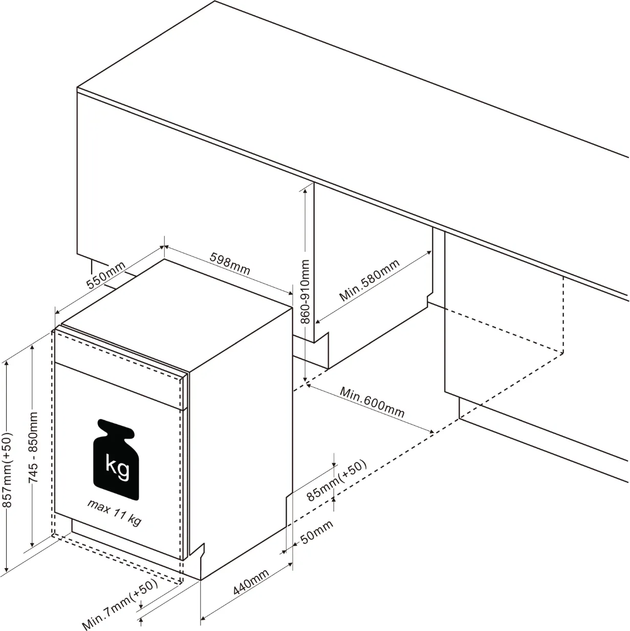 Obrázok UMÝVAČKA VSTAVANÁ DCJ632DQB