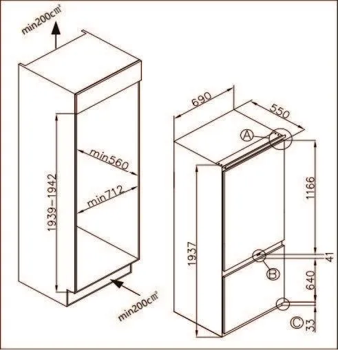 Obrázok CHLADNIČKA DRC9375DN
