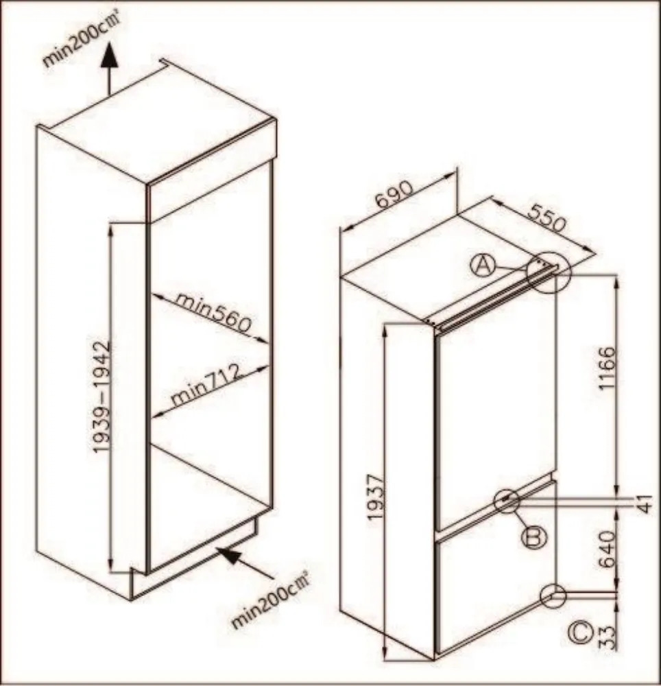 Obrázok CHLADNIČKA DRC9375DN