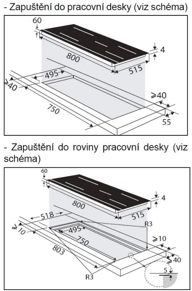 Obrázok DOSKA INDUKČNÁ DPH4840BT (set s odsávačom a sondou)