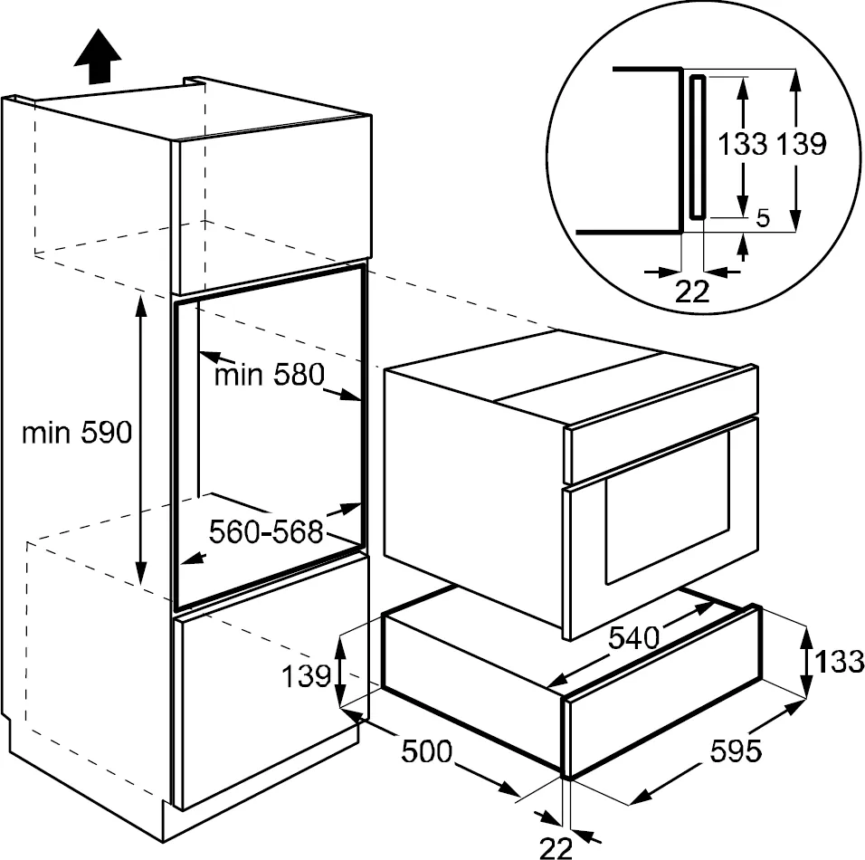 Obrázok OHREVNÁ ZÁSUVKA NA RIAD DWD4810W