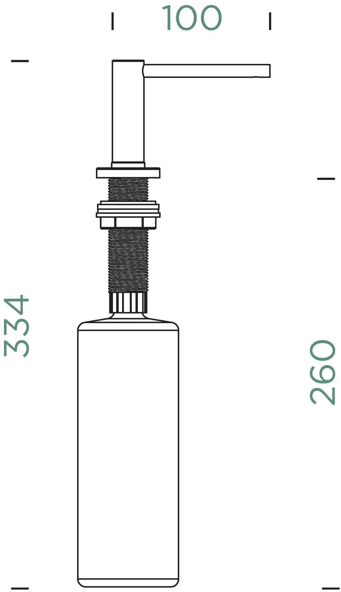 Obrázok Dávkovač saponátu SAMO L Černá