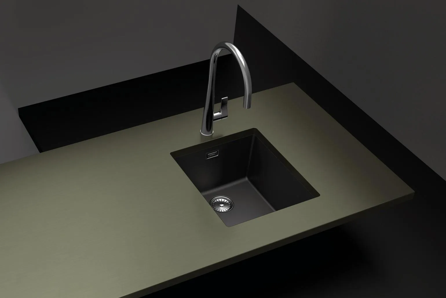 Obrázok Dřez GREENWICH N-100S Puro (do roviny)