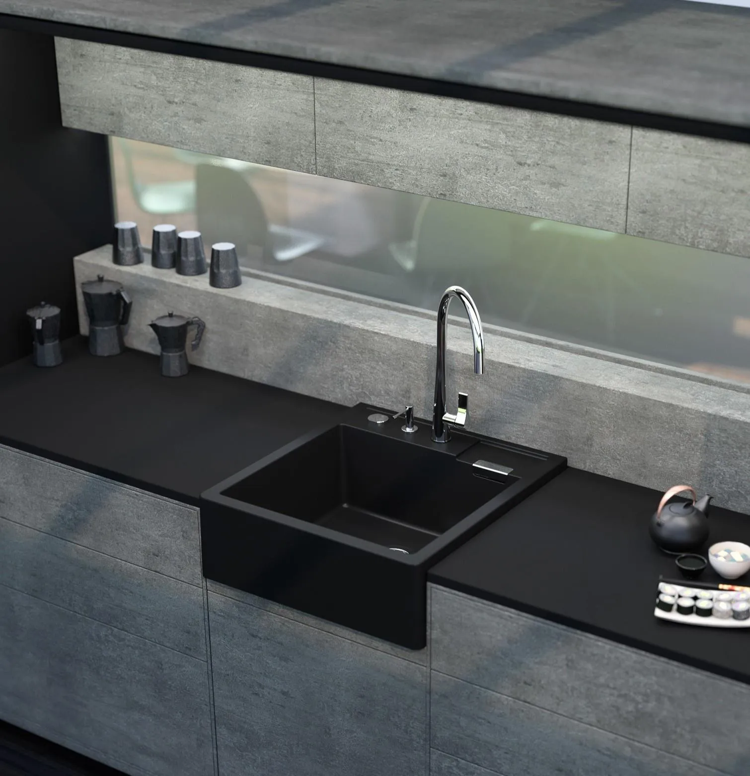 Obrázok Dřez KALLIO M-100 Ivy Modulární uložení