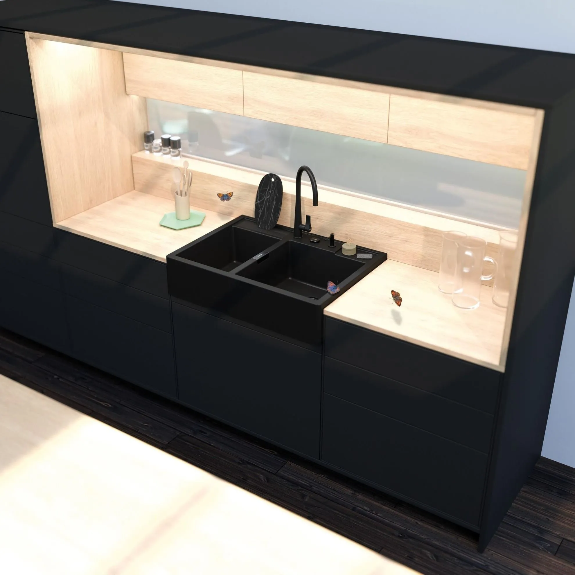 Obrázok Dřez KALLIO M-175 Ivy Modulární uložení