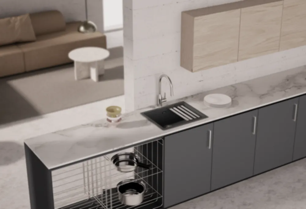 Obrázok Dřez KIRUNA N-100L Twilight Uložení do roviny