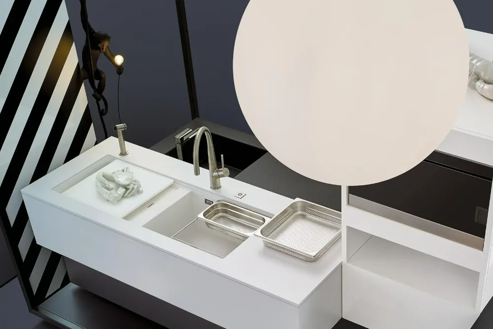 Obrázok Dřez PREPSTATION D-150 Ivy Uložení do roviny