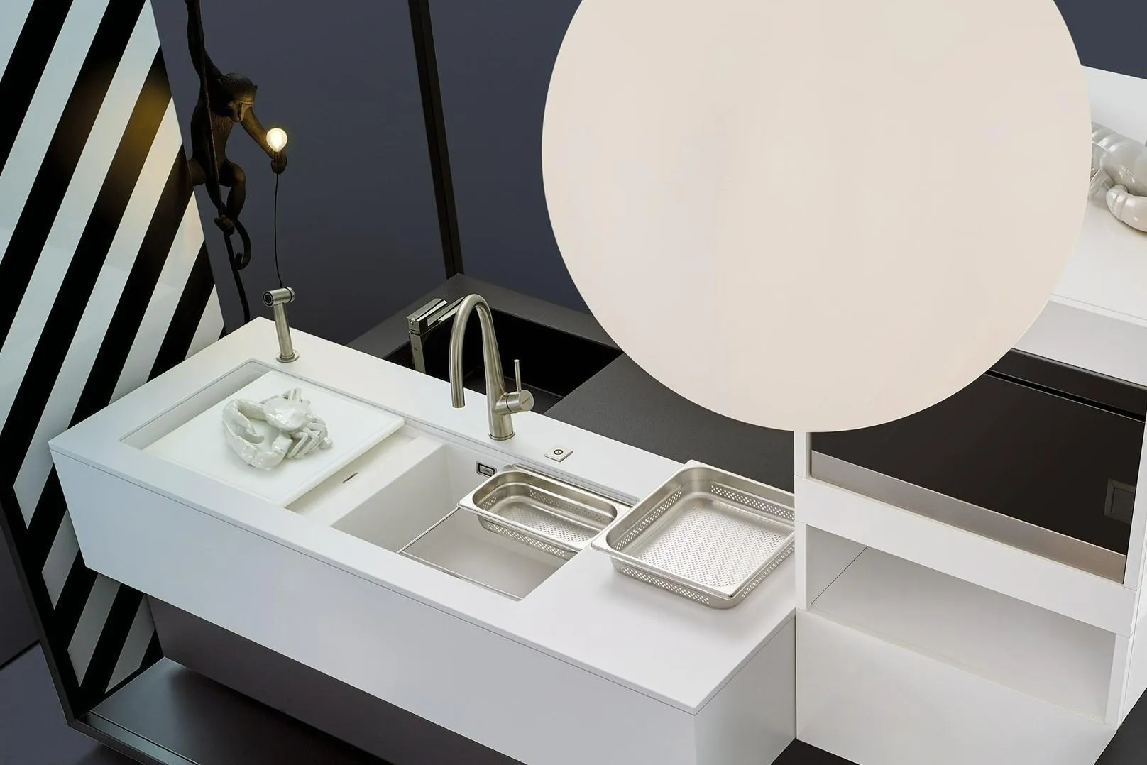 Obrázok Dřez PREPSTATION D-150 Twilight Uložení do roviny