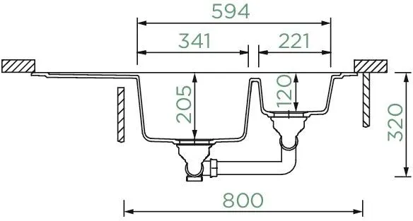 Obrázok Dřez Signus C-150 Puro (spodní uložení)