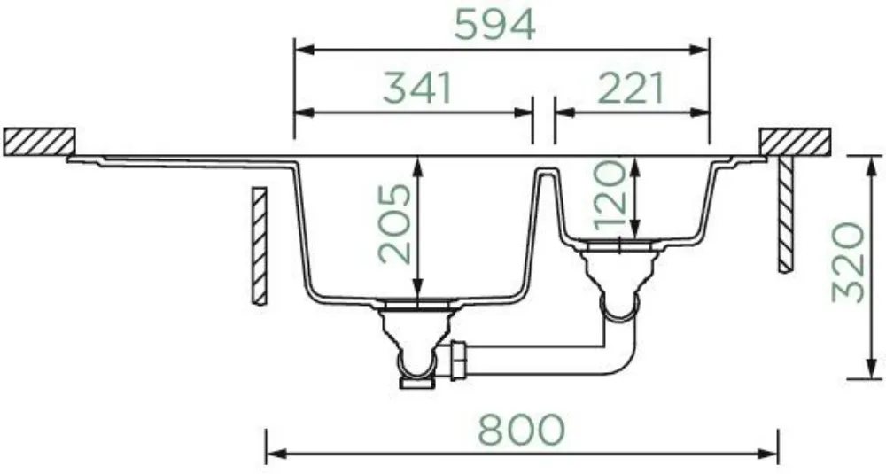 Obrázok Dřez Signus C-150 Puro (spodní uložení)