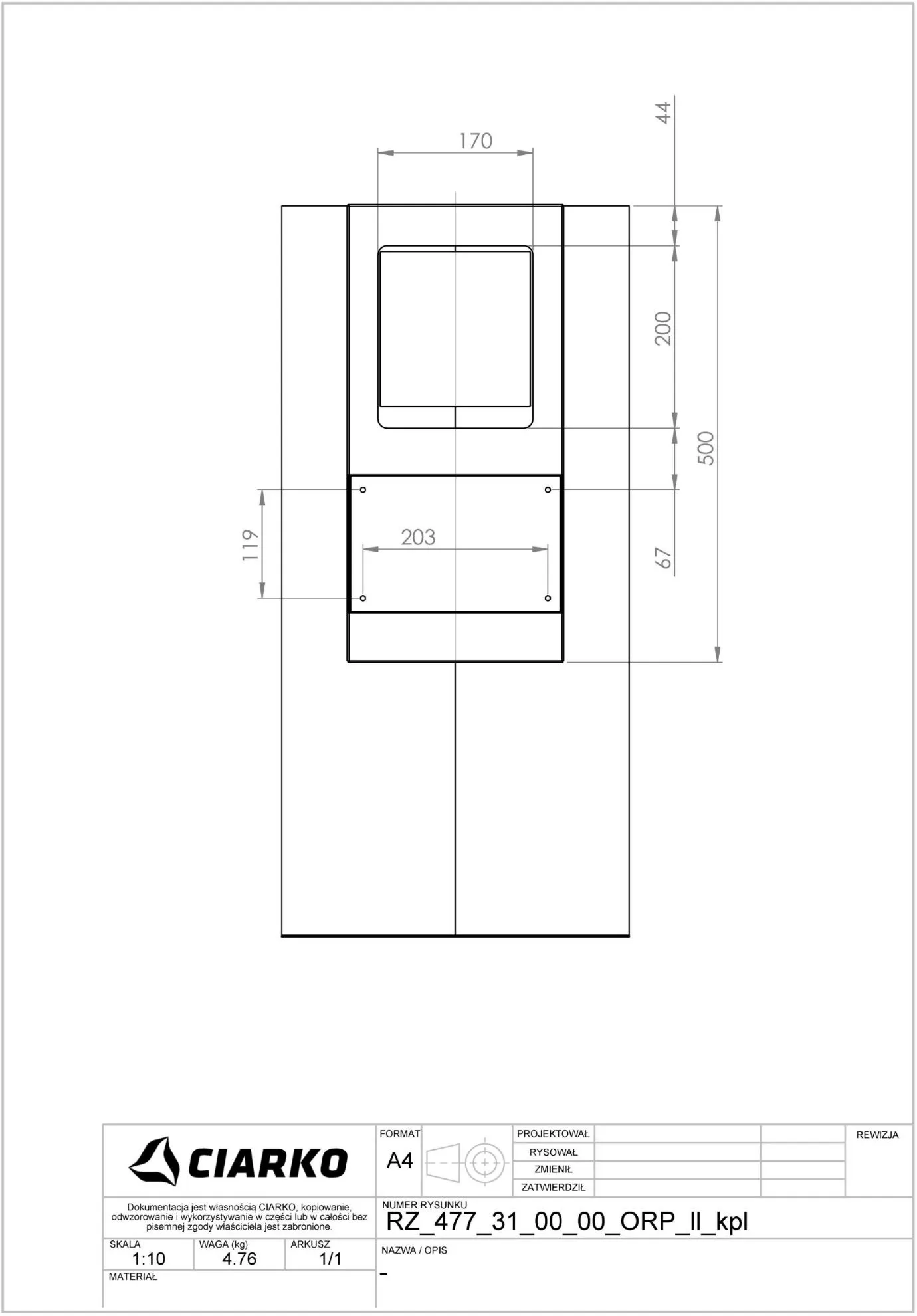 Obrázok Odsávač komínový Tubus Copper (CDP3801R)