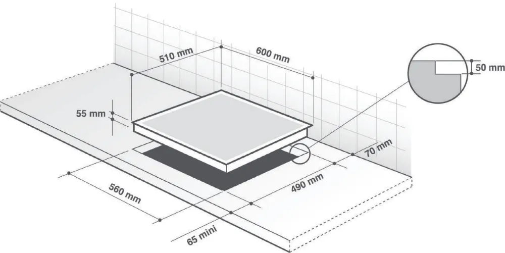 Obrázok DOSKA SKLOKERAMICKÁ DPV4605HB