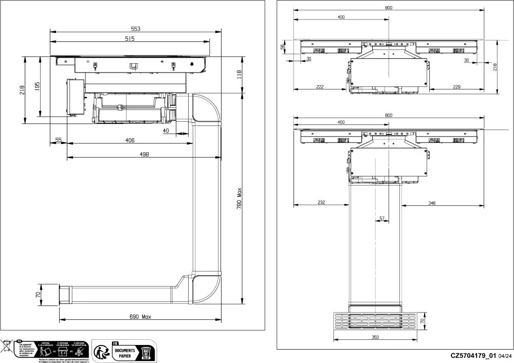 Obrázok DOSKA INDUKČNÁ DPH4840B (set s odsávačom)