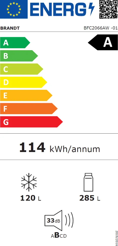 Obrázok CHLADNIČKA KOMBINOVANÁ BFC2066AW