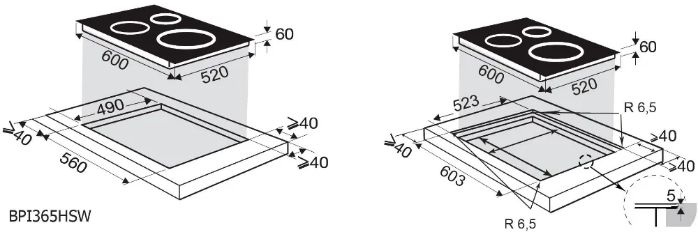 Obrázok DESKA INDUKČNÍ BPI365HSW