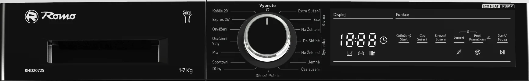 Obrázok SUŠIČKA S TEPELNÝM ČERPADLOM RHD2072S