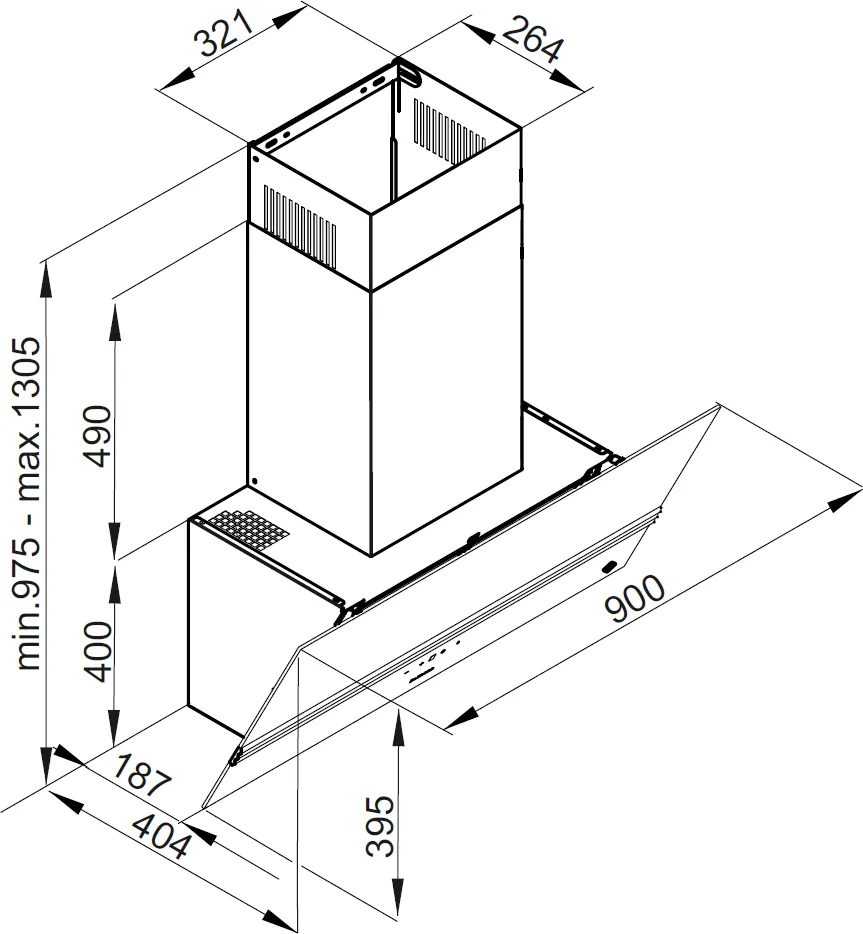 Obrázok ODSÁVAČ DHV4974HB