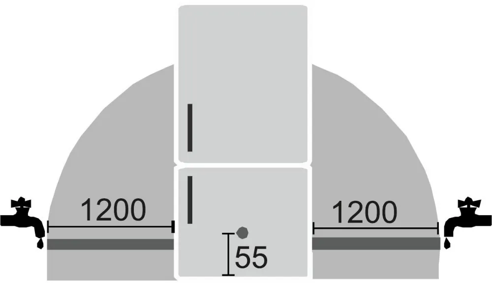 Obrázok VSTAVNÁ KOMBINOVANÁ CHLADNIČKA ICBNbsci 5173