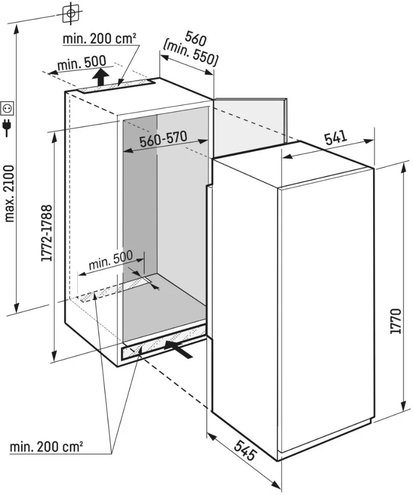 Obrázok VSTAVANÁ CHLADNIČKA IRBSd 5121