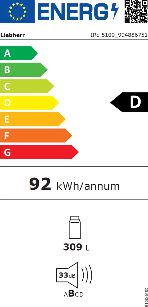 Obrázok VSTAVANÁ CHLADNIČKA IRd 5100