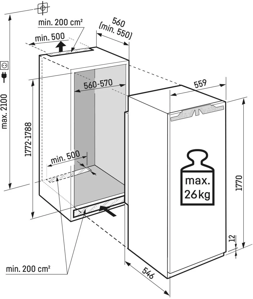 Obrázok VSTAVANÁ MRAZNIČKA SIFNe 5128
