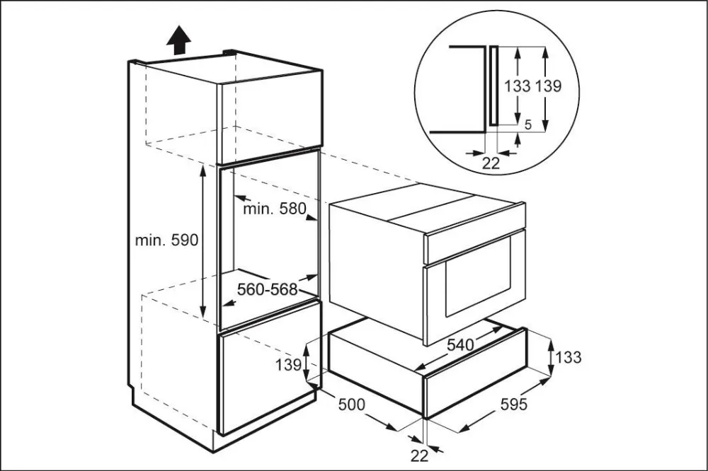 Obrázok OHREVNÁ ZÁSUVKA NA RIAD DWD4810MB