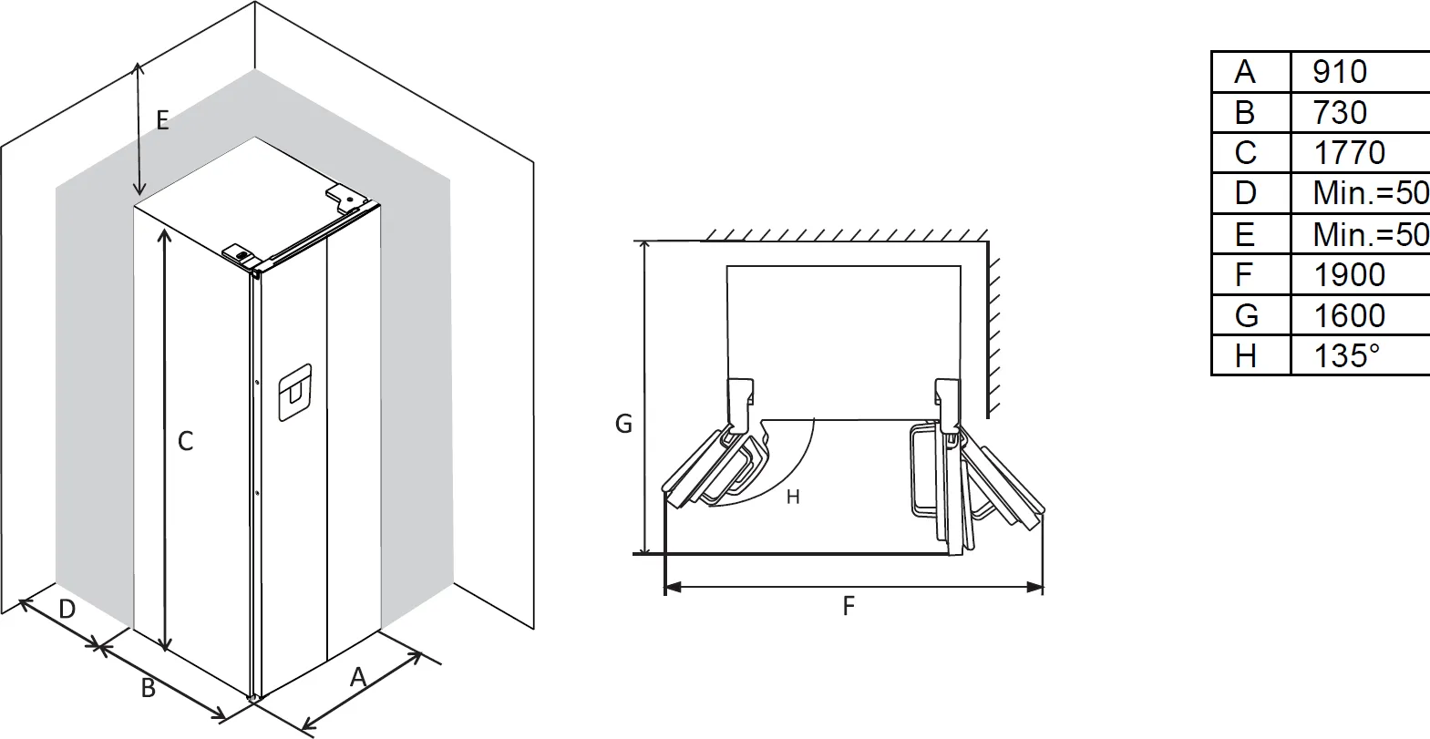 Obrázok CHLADNIČKA SIDE BY SIDE KCSN577LD