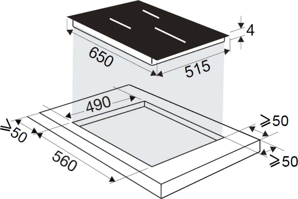 Obrázok DOSKA INDUKČNÁ DPI5652AB