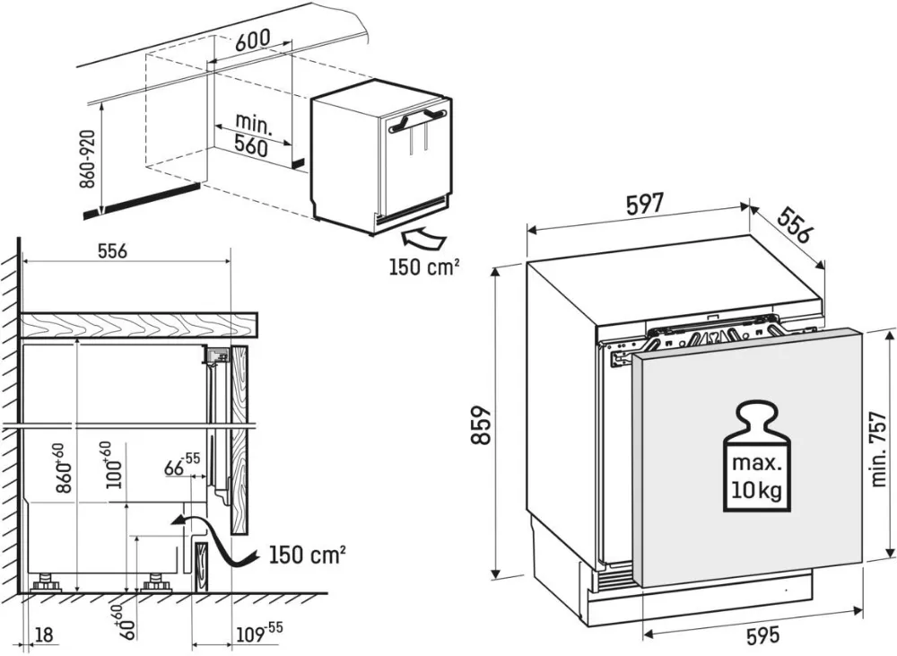 Obrázok VSTAVANÁ CHLADNIČKA URc 375i