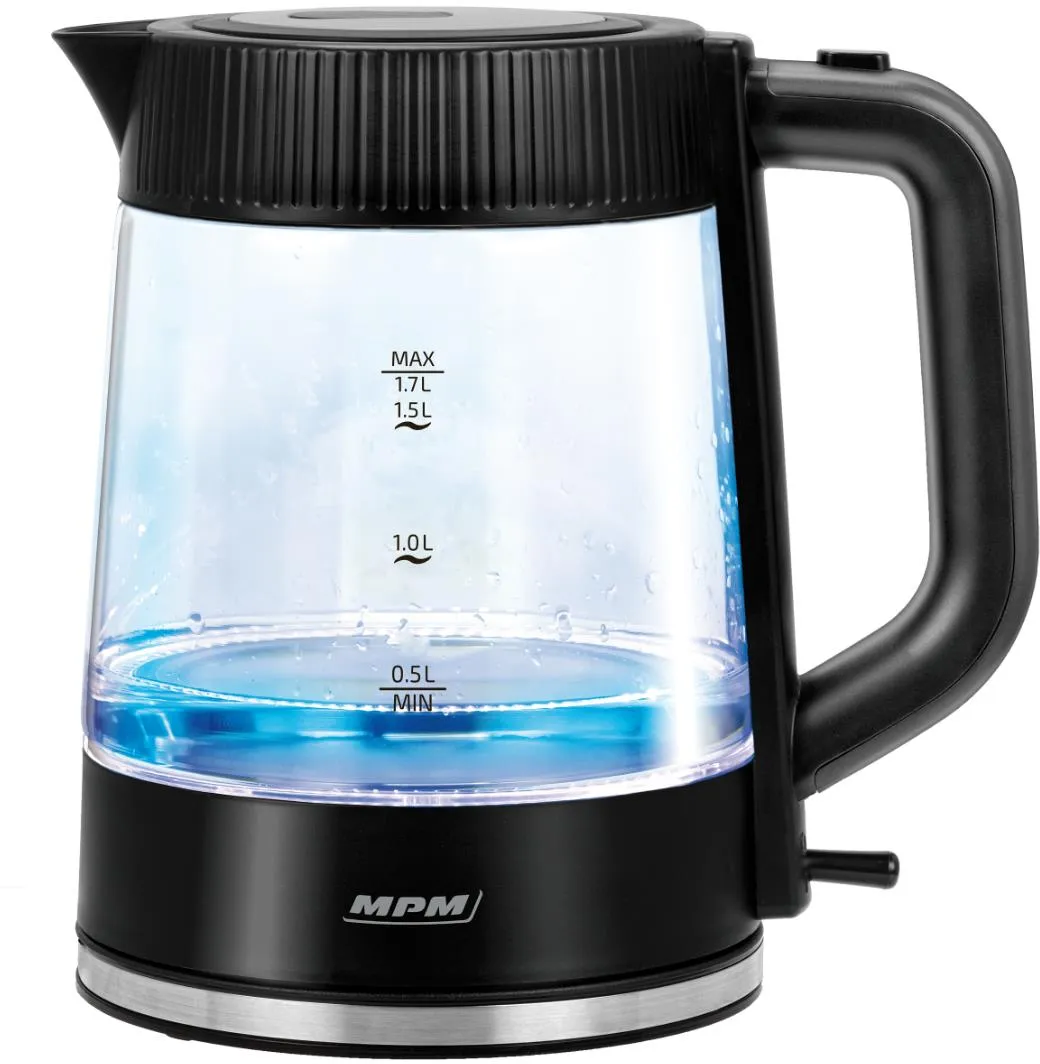 Obrázok Rýchlovarná kanvica MPM MCZ-117 sklenená s podsvietením