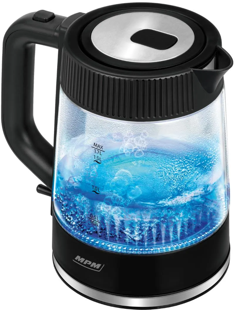 Obrázok Rýchlovarná kanvica MPM MCZ-117 sklenená s podsvietením