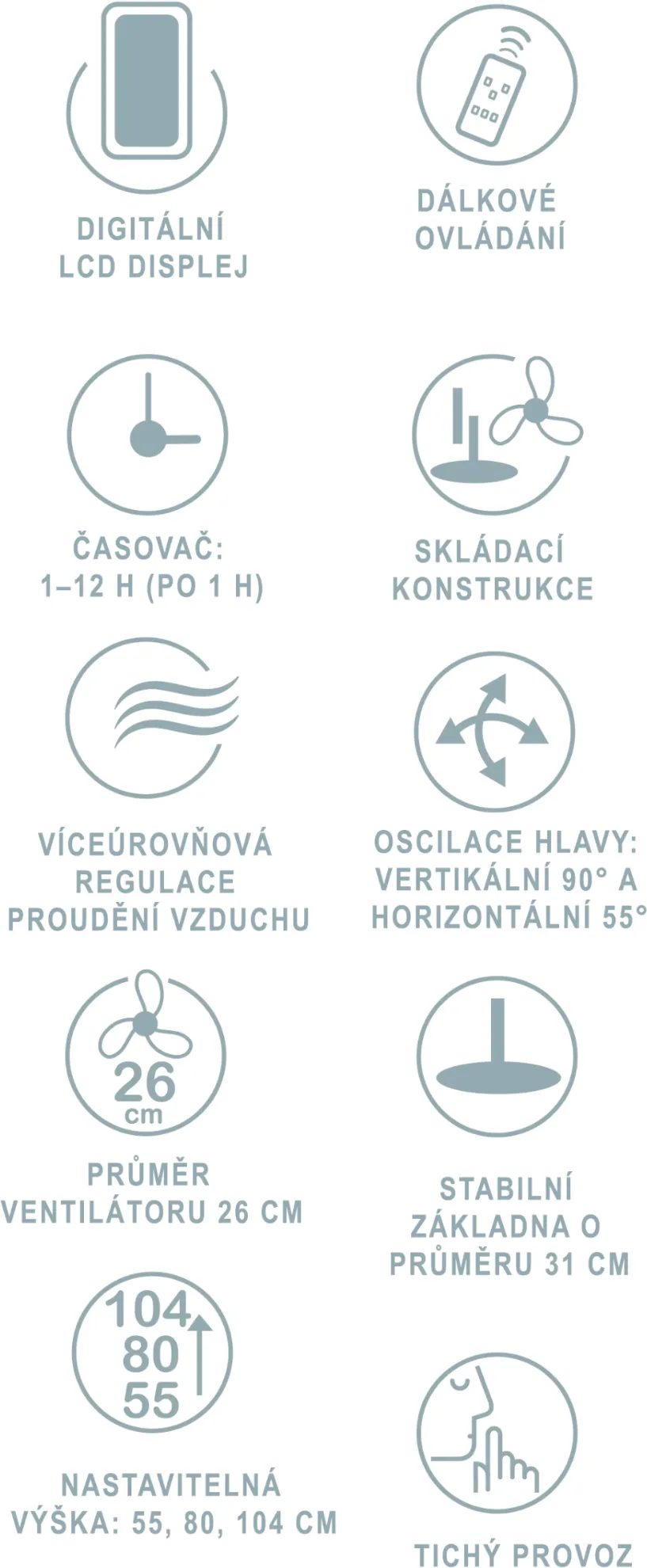 Obrázok STOJANOVÝ VENTILÁTOR MPM HL-WP-02