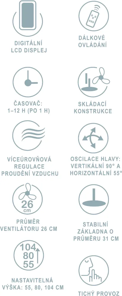 Obrázok STOJANOVÝ VENTILÁTOR MPM HL-WP-02