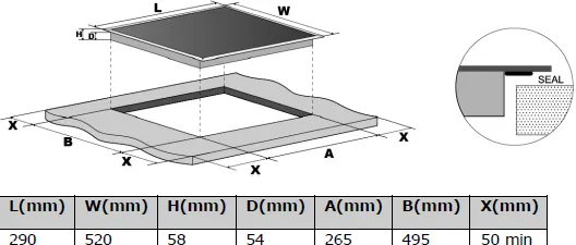 Obrázok DOSKA INDUKČNÁ KPI3003BB